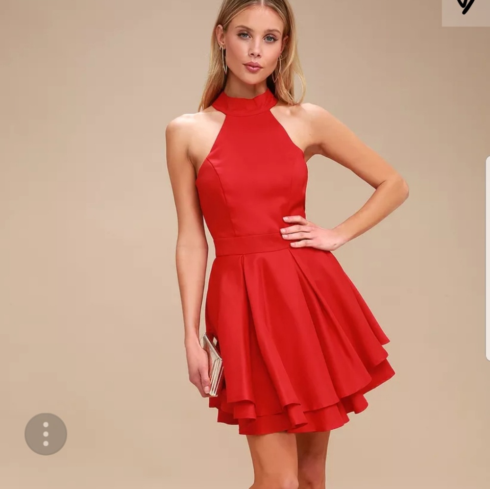 Red Halter Dress